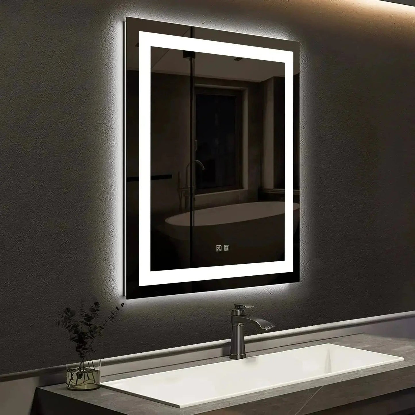 20 x 28 Inch Center Glow LED Bathroom Mirror