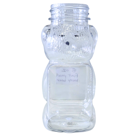 8 oz Plastic Flat Panel Honey Bears