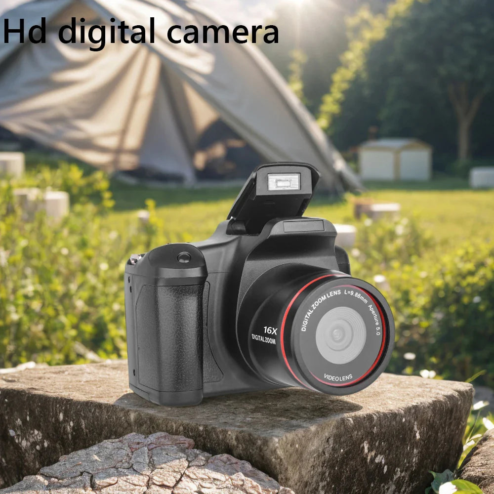 1080P 16MP Digital Camera 16X Zoom Vlogging Camera with 2.4 Inch LCD Screen Video Recorder for Photography