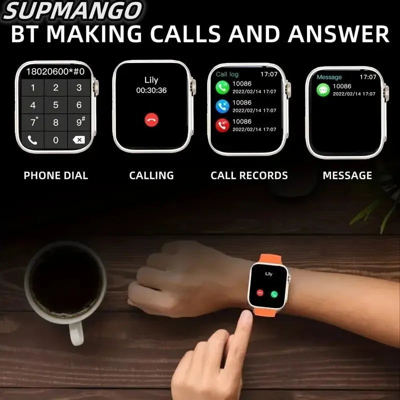 T88K Smart Sports Watch LCD Display 1.68 Men Waterproof Smart Watch Women Fashion Trend Watch