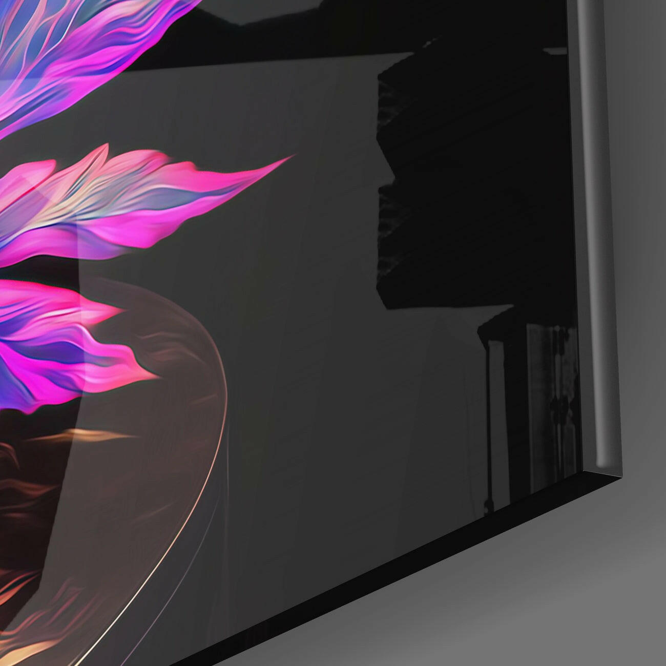 Dragon's Anger Glass Wall Art || Designers Collection