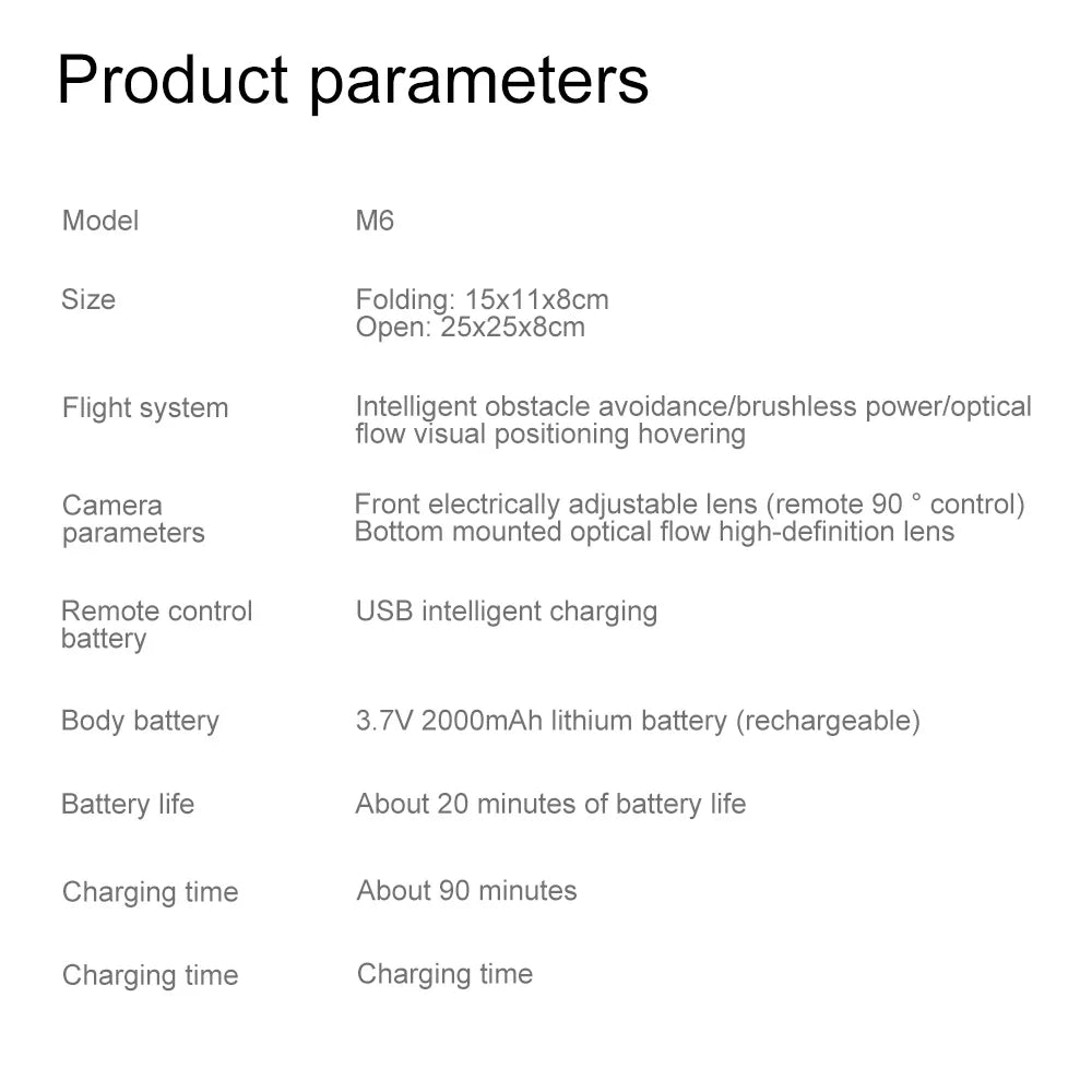 For Xiaomi M6 Drone Professional 8K Camera Drone 5G WIFI FPV UAV With screen remote control RC Dron avoidance Aerial Quadcopter