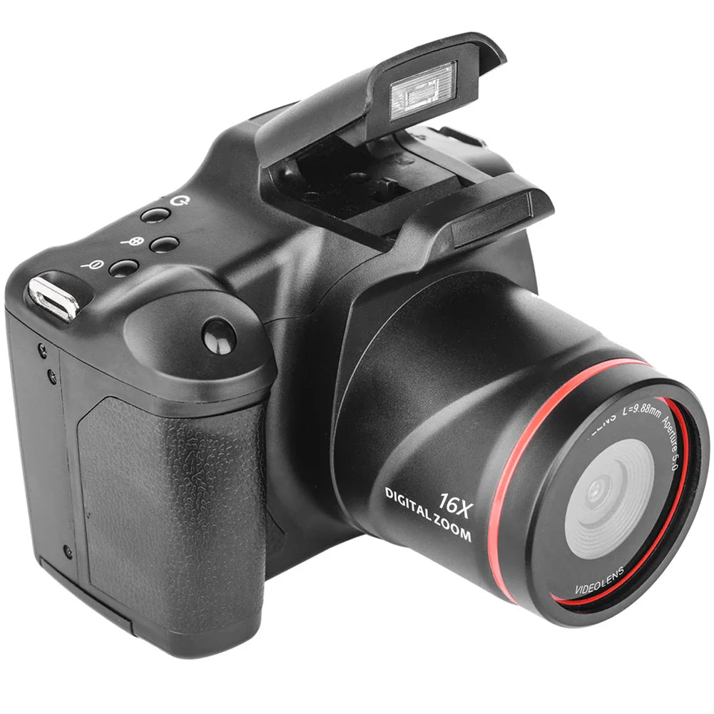 1080P 16MP Digital Camera 16X Zoom Vlogging Camera with 2.4 Inch LCD Screen Video Recorder for Photography