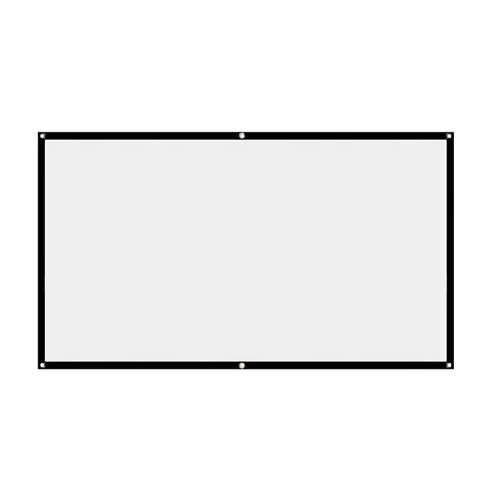16:9 Portable Projector Screen Simple Projector Curtain 72/84/100/120/150 inch HD Display Screen Home Cinema Theater Movie Home