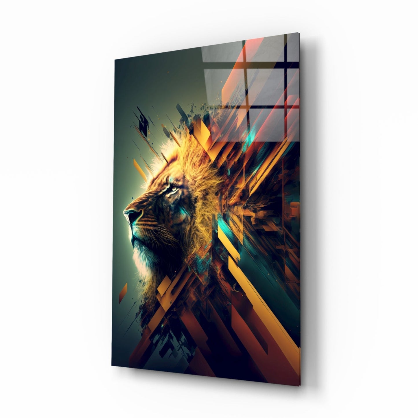 Lion King Glass Wall Art || Designer Collection