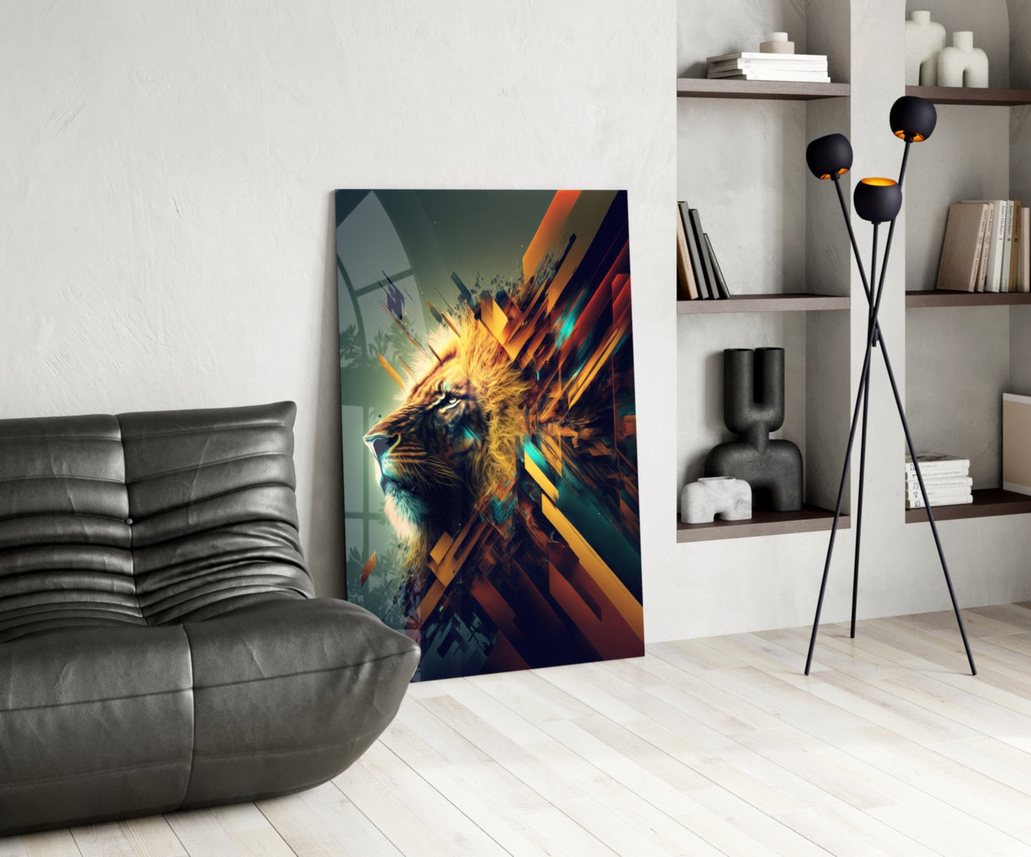 Lion King Glass Wall Art || Designer Collection