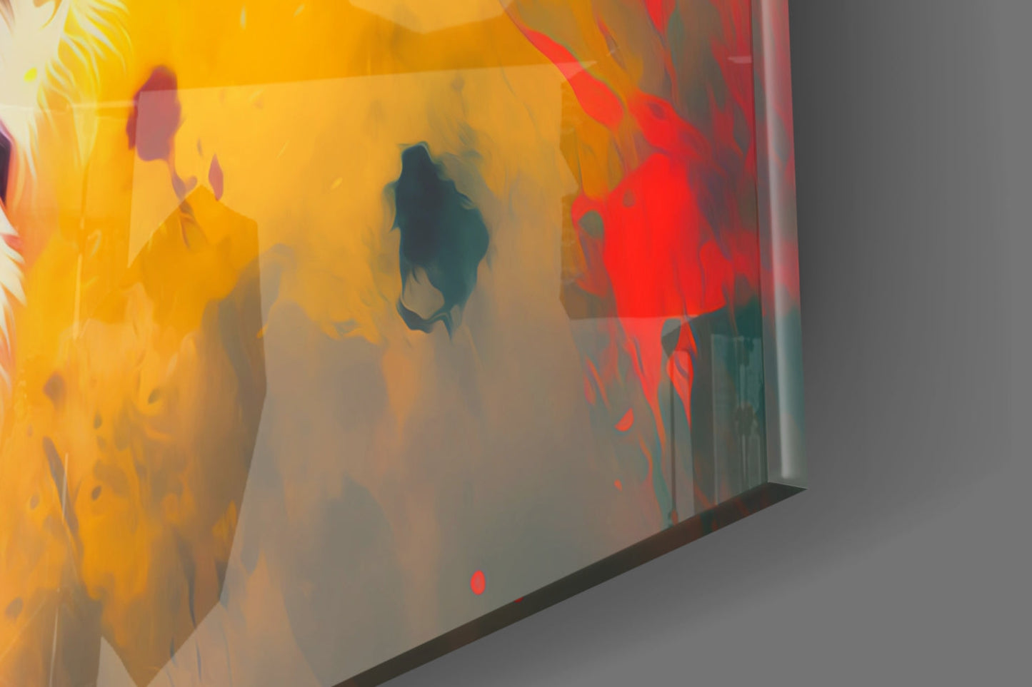Nobility of the Lion Glass Wall Art || Designer Collection