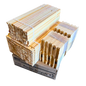 Medium 6 1/4-Inch Frame, Grooved Top / Grooved Bottom With Double Wax Foundation