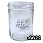 1/2 Glass Pint Mason Jar - 8 oz