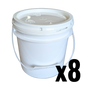 1 Gallon Round Bucket and Lid with Gasket