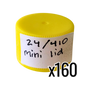 24/410 Mini Honey Bear Plastic Lids