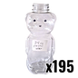 24 oz Plastic Flat Panel Honey Bears