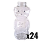 24 oz Plastic Flat Panel Honey Bears