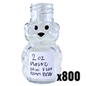 2 oz Plastic Mini Flat Panel Honey Bears