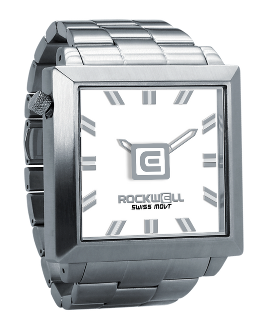 50mm2 (Silver/White) Watch