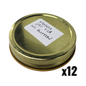 70 mm Mason Canning Jar Lid - Gold