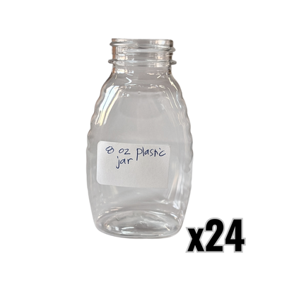 8 oz Plastic Classic Honey Jars