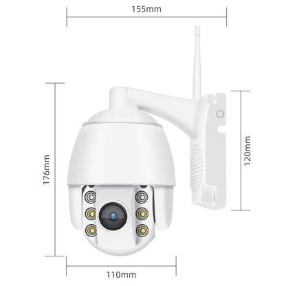 QX2 4G (EU Version) 1080P HD 360 Degrees Panoramic Day and Night Full-color IP66 Waterproof Smart Camera, Support Motion Detection / Two-way Voice / TF Card, EU Plug