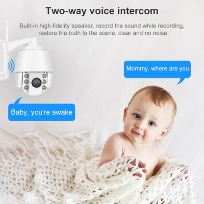 QX2 4G (EU Version) 1080P HD 360 Degrees Panoramic Day and Night Full-color IP66 Waterproof Smart Camera, Support Motion Detection / Two-way Voice / TF Card, EU Plug