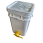 Bottling Bucket and Lid with Pre-Drilled Hole and Valve