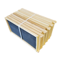 Deep 9 1/8-Inch Langsroth Frame, Grooved Top / Grooved Bottom With Double Wax Foundation