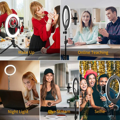 26cm LED Selfie Ring Lamp Photographic Selfie Ring Lighting