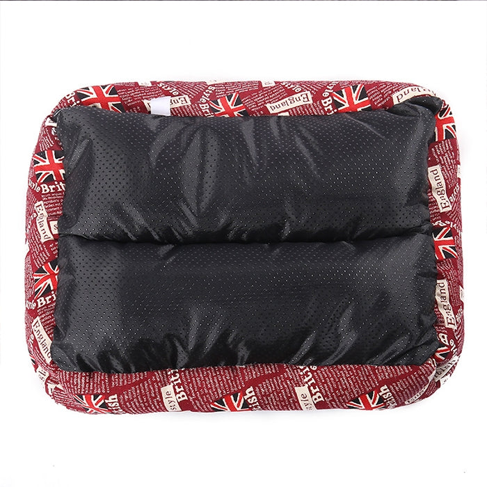National Flag Four Seasons Genuine Warm Pet Dog Kennel Mat, Size: L, 66×50×14cm(Red)