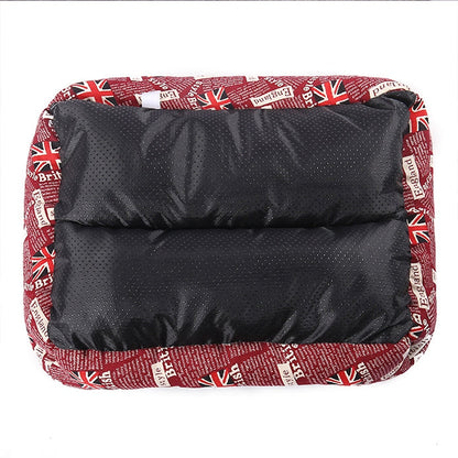 National Flag Four Seasons Genuine Warm Pet Dog Kennel Mat, Size: L, 66×50×14cm(Red)