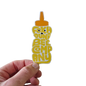 Honeybee Bear-Shaped Vinyl Sticker