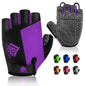 Bike Gloves Cycling Gloves Biking Gloves Bicycle Gloves for Men Women with Anti-Slip Shock-Absorbing Pad,Light Weight Half Finger Gloves for Cycling Workout Training Outdoor Black&gray X-Large