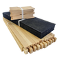 Medium 6 1/4-Inch Frame, Grooved Top / Grooved Bottom With Double Wax Foundation