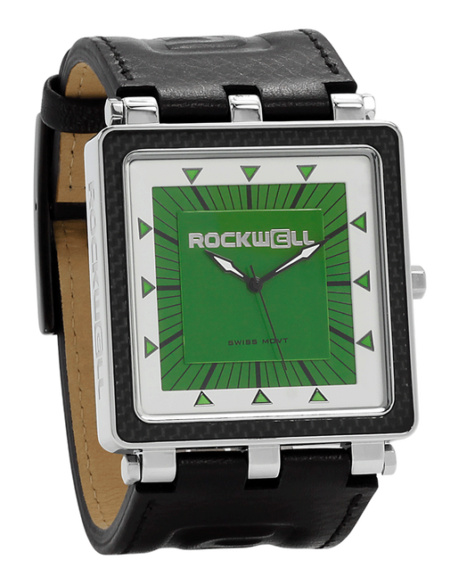 CF Leather (Black/Green) Watch