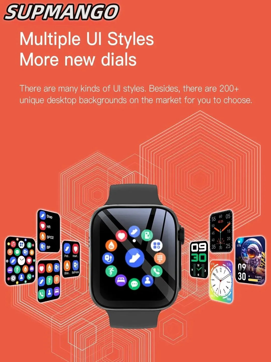 T88K Smart Sports Watch LCD Display 1.68 Men Waterproof Smart Watch Women Fashion Trend Watch