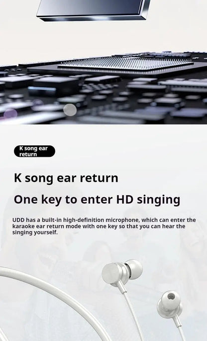 HD Screen HiFi Sound Neckband Long battery Life Wireless Bluetooth5.4 Headphones Earphones Sports Gamer Headsets Noise Reduction
