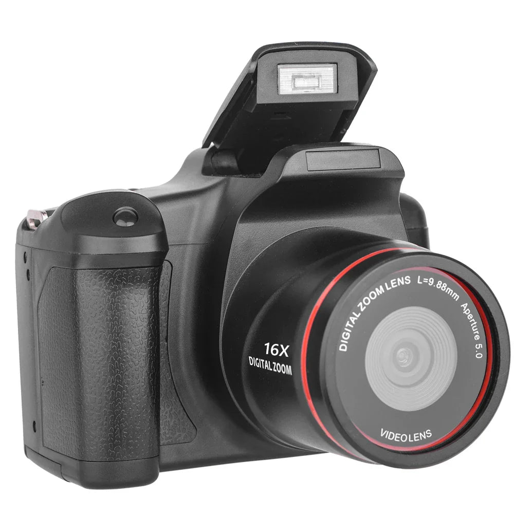 1080P 16MP Digital Camera 16X Zoom Vlogging Camera with 2.4 Inch LCD Screen Video Recorder for Photography