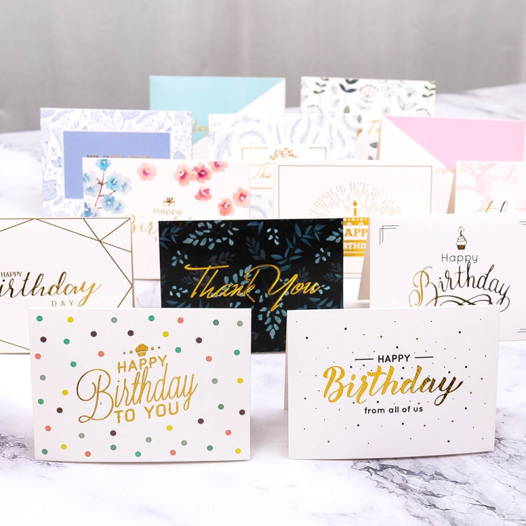 50 PCS Holiday Thank You Messages Greeting Cards(Best Wishes)