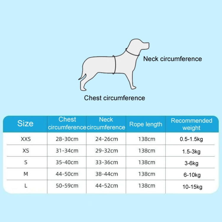 Undershirt Style Pet Chest Harness Summer Breathable Reflective Dog Leash, Style: Green+1.5m Flat Rope(L)