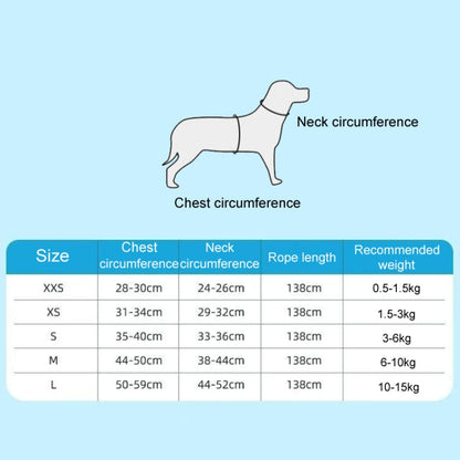 Undershirt Style Pet Chest Harness Summer Breathable Reflective Dog Leash, Style: Green+1.5m Flat Rope(L)