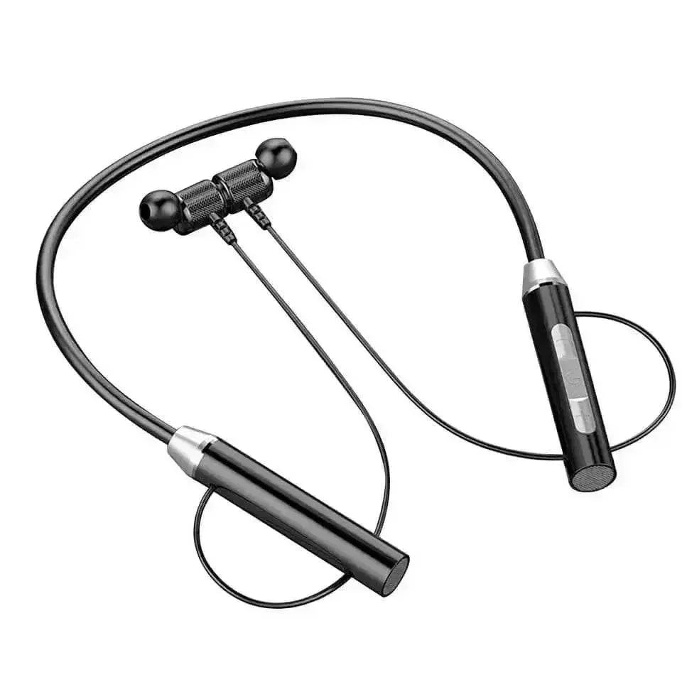 Black Magnetic Wireless Earphones J01 Portable