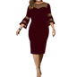 Black Mesh Plus Size Dress Elegant Fashion Collection