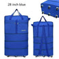 Black Rolling Foldable Luggage Bag Ultimate Travel Companion
