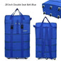 Black Rolling Foldable Luggage Bag Ultimate Travel Companion
