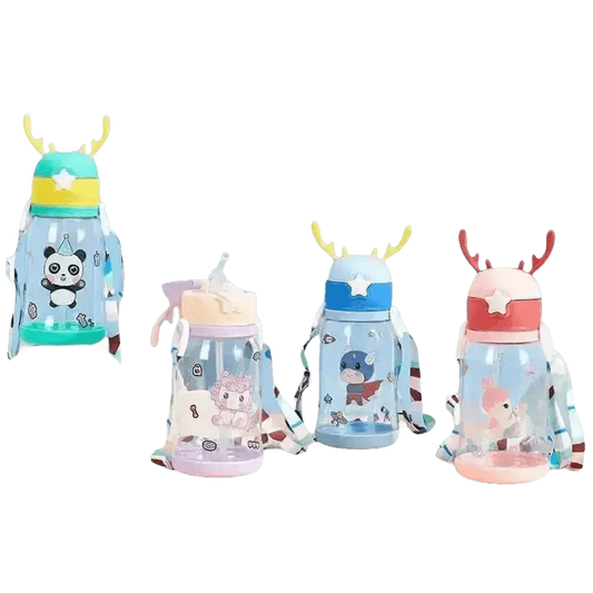 Blue Dinosaur Antler Kids Water Sippy Cup for Kids Creative Cartoon