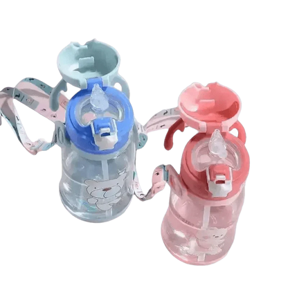 Blue Dinosaur Antler Kids Water Sippy Cup for Kids Creative Cartoon