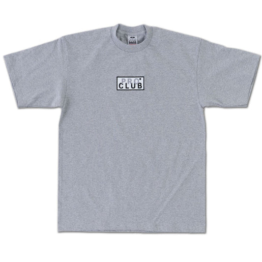 Pro Club Heavyweight Short Sleeve Embroidered Box Logo Tee