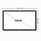 Portable Foldable Projector Screen 16:9 HD Outdoor Home Cinema Theater 3D Movie