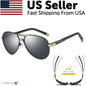 Mens Polarized Pilot Sunglasses Outdoor Driving UV400 Sun Glasses Sport Eyewear