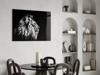 Lion Glass Wall Art